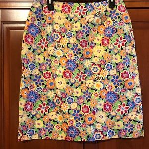 Parisian Vintage Floral Skirt Size 12